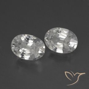 Gemme di Zircone Bianco caldo naturale da 2.09 ct, Ovale, VS
