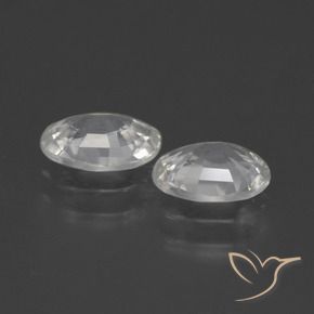 Gemme di Zircone Bianco caldo naturale da 2.09 ct, Ovale, VS