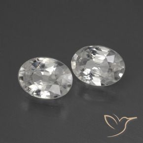 Gemme di Zircone Bianco naturale da 2.24 ct, Ovale, VVS