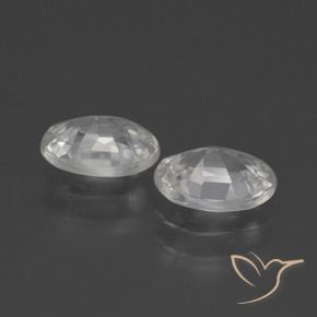Gemme di Zircone Bianco naturale da 2.24 ct, Ovale, VVS