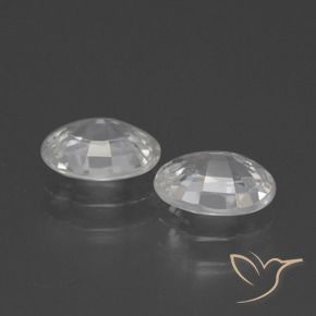 Gemme di Zircone Bianco naturale da 2.39 ct, Ovale, VS