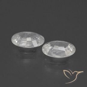 Gemme di Zircone Bianco naturale da 2.10 ct, Ovale, VS