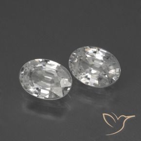 Gemme di Zircone Bianco caldo naturale da 2.35 ct, Ovale, VVS