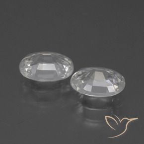 Gemme di Zircone Bianco caldo naturale da 2.35 ct, Ovale, VVS