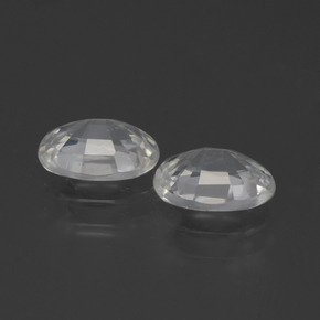Zircone naturale bianco da 2,27 ct, taglio ovale, VS