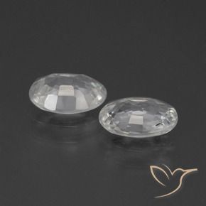 Gemme di Zircone Bianco naturale da 2.07 ct, Ovale, VS