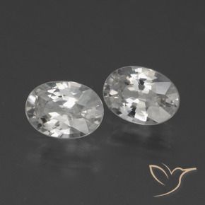 Gemme di Zircone Bianco caldo naturale da 2.37 ct, Ovale, VVS