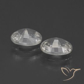 Gemme di Zircone Bianco caldo naturale da 2.37 ct, Ovale, VVS