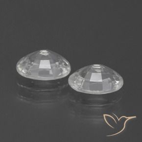 Gemme di Zircone Bianco naturale da 2.46 ct, Ovale, VVS-VS
