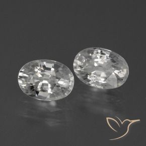 Gemme di Zircone Bianco naturale da 2.68 ct, Ovale, VVS-VS