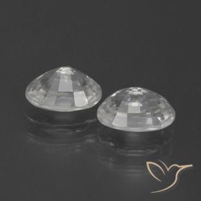 Gemme di Zircone Bianco naturale da 2.68 ct, Ovale, VVS-VS