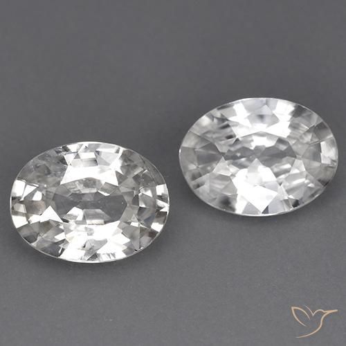 1.96ctw Naturale Bianco Zircone, Ovale, VS