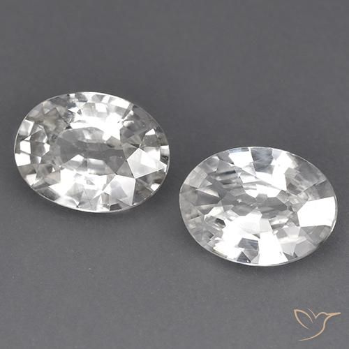 Gemme di Zircone Bianco naturale da 1.96 ct, Ovale, VS