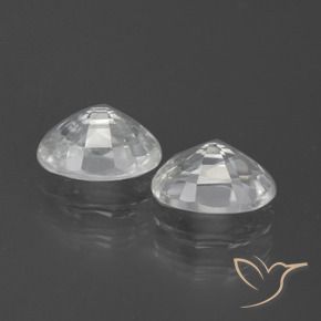 Gemme di Zircone Bianco naturale da 2.57 ct, Ovale, VS