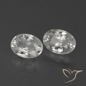 Gemme di Zircone Bianco naturale da 2.42 ct, Ovale, VS