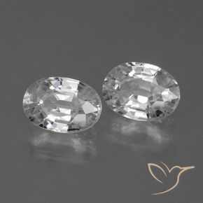 Gemme di Zircone Bianco trasparente naturale da 2.58 ct, Ovale, VS