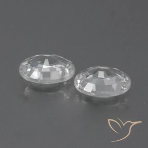 Gemme di Zircone Bianco naturale da 2.32 ct, Ovale, VVS