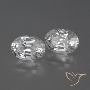 Gemme di Zircone Bianco trasparente naturale da 2.31 ct, Ovale, VVS