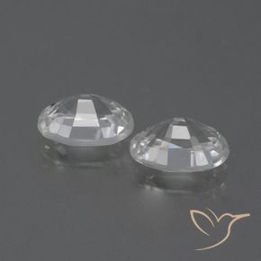 Gemme di Zircone Bianco trasparente naturale da 2.31 ct, Ovale, VVS