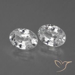 Gemme di Zircone Bianco naturale da 2.55 ct, Ovale, VVS