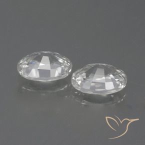 Gemme di Zircone Bianco naturale da 2.55 ct, Ovale, VVS