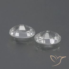 Gemme di Zircone Bianco trasparente naturale da 2.37 ct, Ovale, VVS