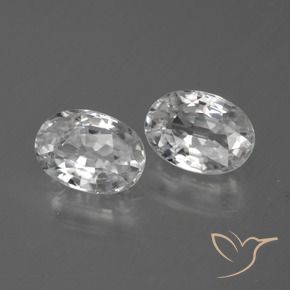Gemme di Zircone Bianco trasparente naturale da 2.54 ct, Ovale, VS