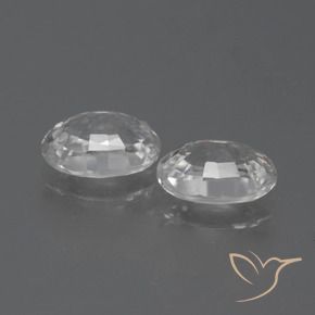 Gemme di Zircone Bianco trasparente naturale da 2.54 ct, Ovale, VS