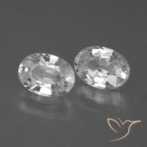 Gemme di Zircone Bianco naturale da 2.59 ct, Ovale, VS