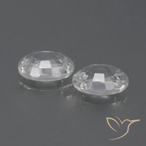 Gemme di Zircone Bianco naturale da 2.59 ct, Ovale, VS