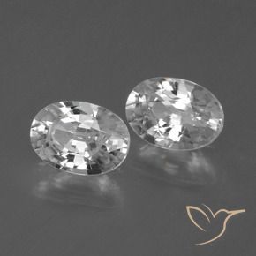 Gemme di Zircone Bianco trasparente naturale da 2.57 ct, Ovale, VS