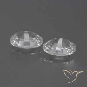 Gemme di Zircone Bianco trasparente naturale da 2.57 ct, Ovale, VS