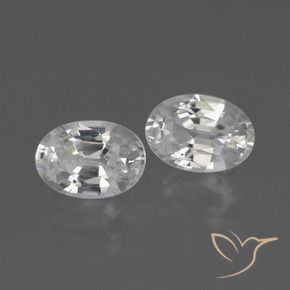 Gemme di Zircone Bianco naturale da 2.36 ct, Ovale, VVS