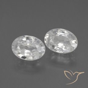 Gemme di Zircone Bianco naturale da 2.48 ct, Ovale, VVS-VS