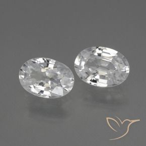 Gemme di Zircone Bianco naturale da 2.19 ct, Ovale, VVS