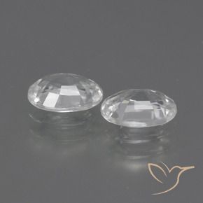Gemme di Zircone Bianco naturale da 2.19 ct, Ovale, VVS