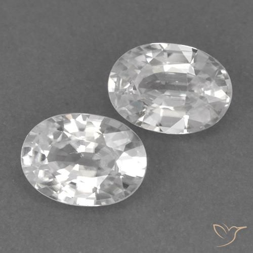 Gemme di Zircone Bianco naturale da 2.48 ct, Ovale, VVS