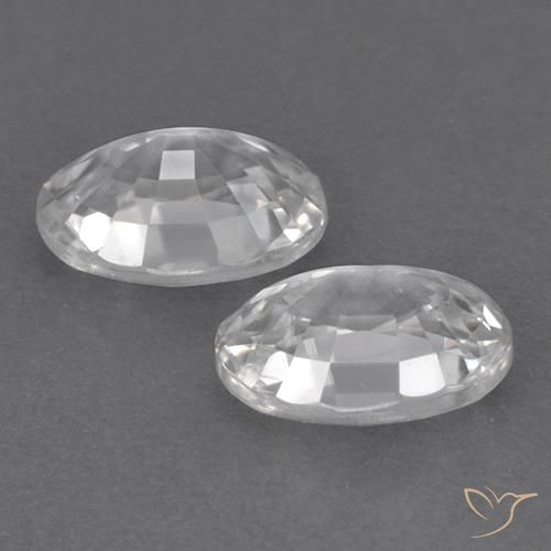Gemme di Zircone Bianco naturale da 2.48 ct, Ovale, VVS