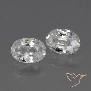 Gemme di Zircone Bianco naturale da 2.27 ct, Ovale, VVS