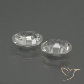 Gemme di Zircone Bianco naturale da 2.10 ct, Ovale, VVS