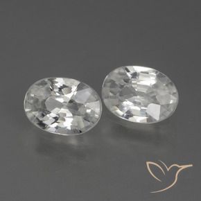 Gemme di Zircone Bianco naturale da 2.31 ct, Ovale, VVS-VS