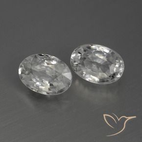 Gemme di Zircone Bianco naturale da 2.53 ct, Ovale, VS