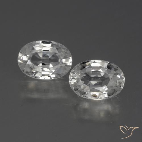 Gemme di Zircone Bianco naturale da 2.68 ct, Ovale, VVS