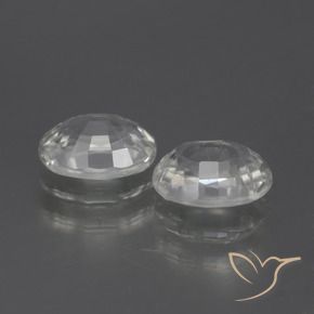 Gemme di Zircone Bianco naturale da 2.68 ct, Ovale, VVS