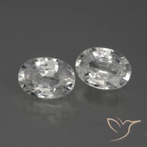 Gemme di Zircone Bianco naturale da 2.30 ct, Ovale, VS