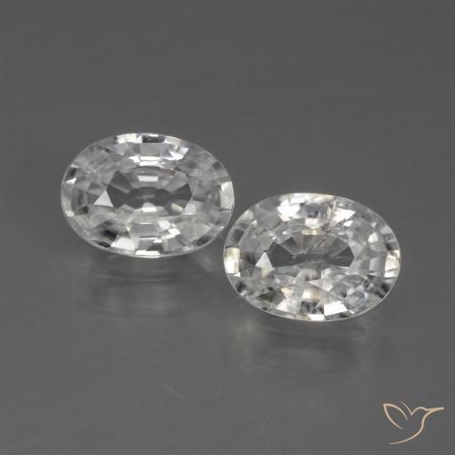 Gemme di Zircone Bianco naturale da 2.29 ct, Ovale, VS