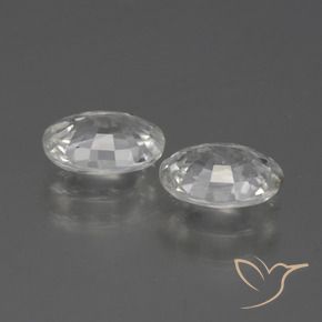 Gemme di Zircone Bianco naturale da 2.29 ct, Ovale, VS