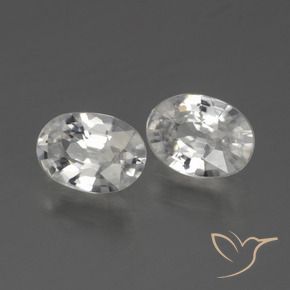 Gemme di Zircone Bianco naturale da 2.15 ct, Ovale, VVS