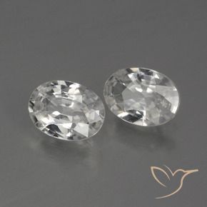Gemme di Zircone Bianco naturale da 1.96 ct, Ovale, VVS
