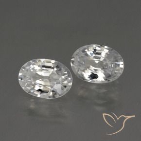 Gemme di Zircone Bianco naturale da 2.48 ct, Ovale, VS